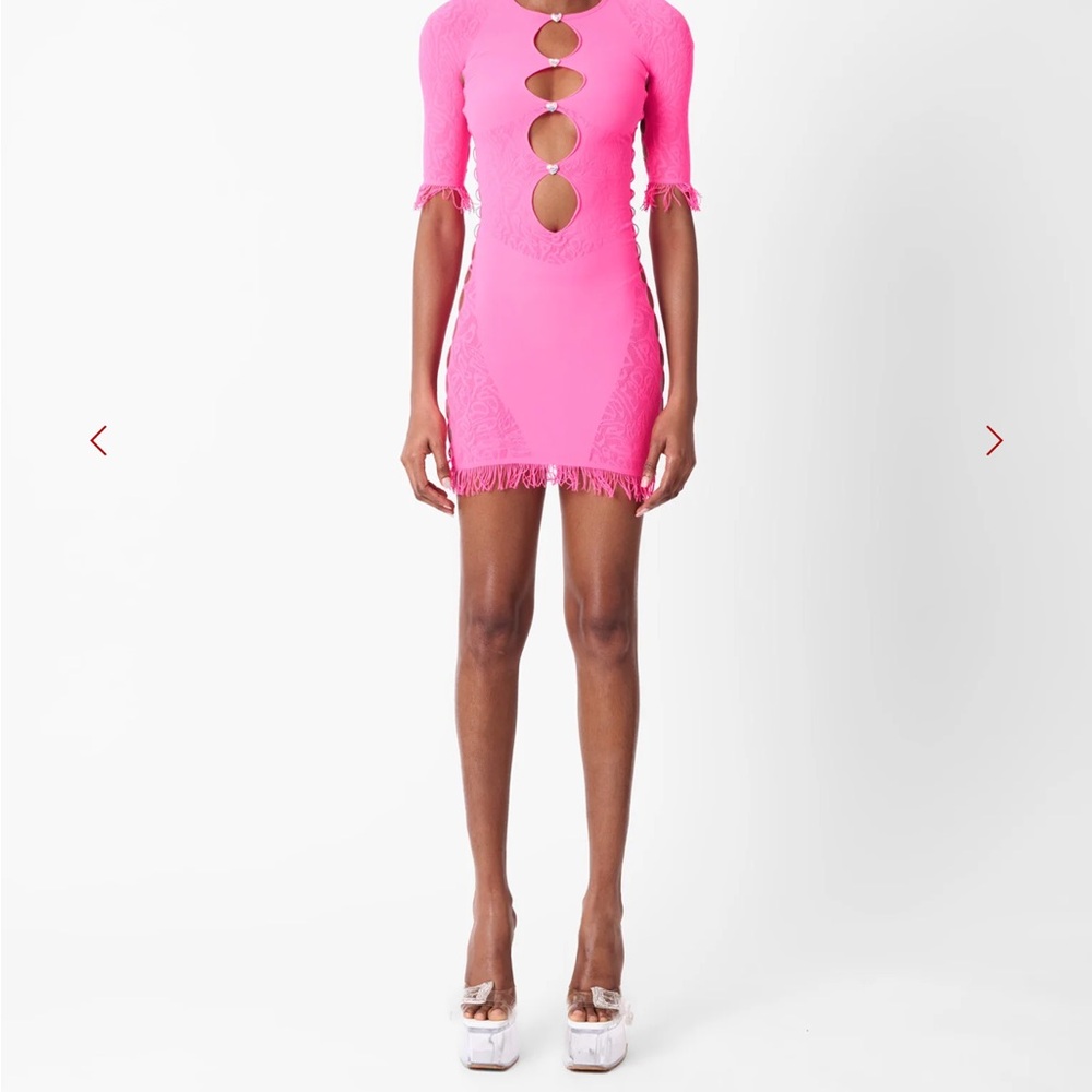 MIRANDA DRESS IN SHOCKING PINK